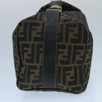 FENDI Zucca Canvas Vanity Pouch Brown Black Gold98904