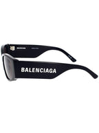 Balenciaga Eyewear Logo Print Square Frame Sunglasses BB0258S