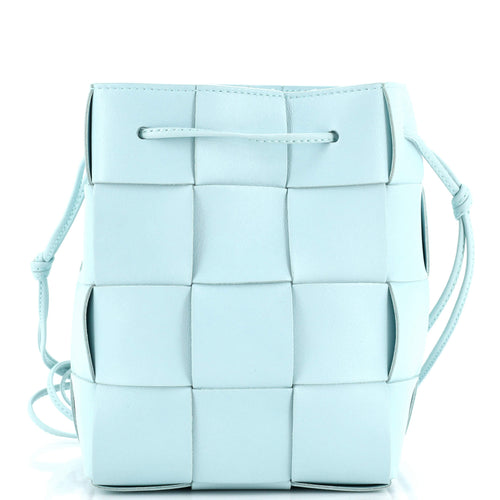 Bottega Veneta Cassette Bucket Bag Maxi Intrecciato Leather Small