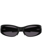 Balenciaga Eyewear Reverse XP Wrap Oval Frame Sunglasses