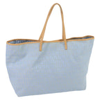 FENDI Zucchino Canvas Tote Bag Blue Silver99135