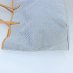 FENDI Zucchino Canvas Tote Bag Blue Silver99135