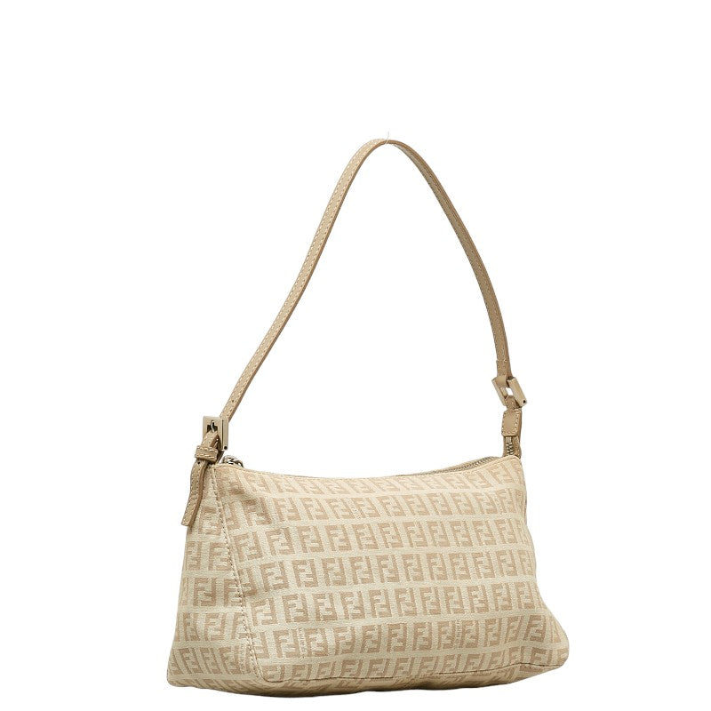 Fendi  Handbags Porch 8BR267 Beige Canvas Leather  Fendi