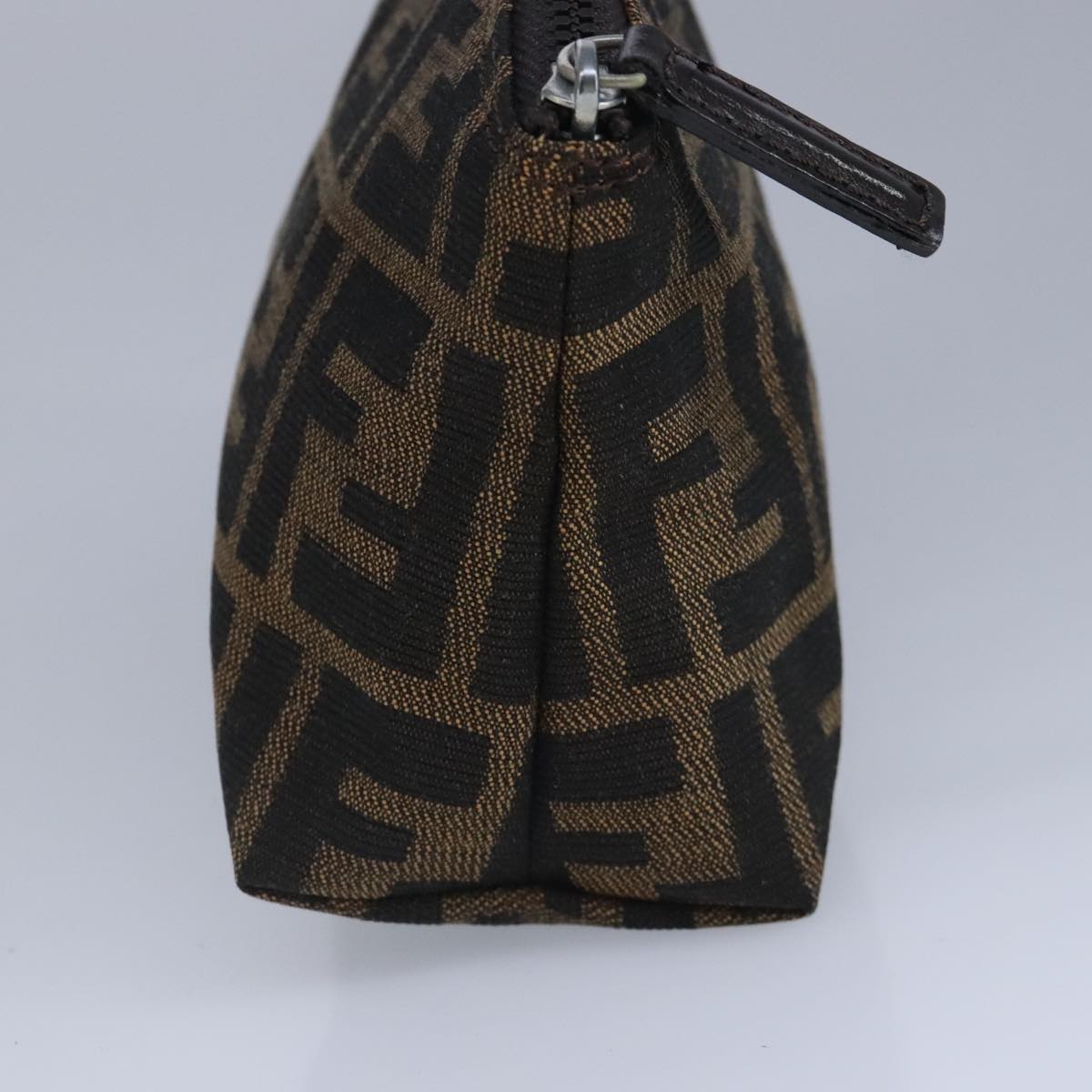 FENDI Zucca Canvas Pouch Brown Black99170