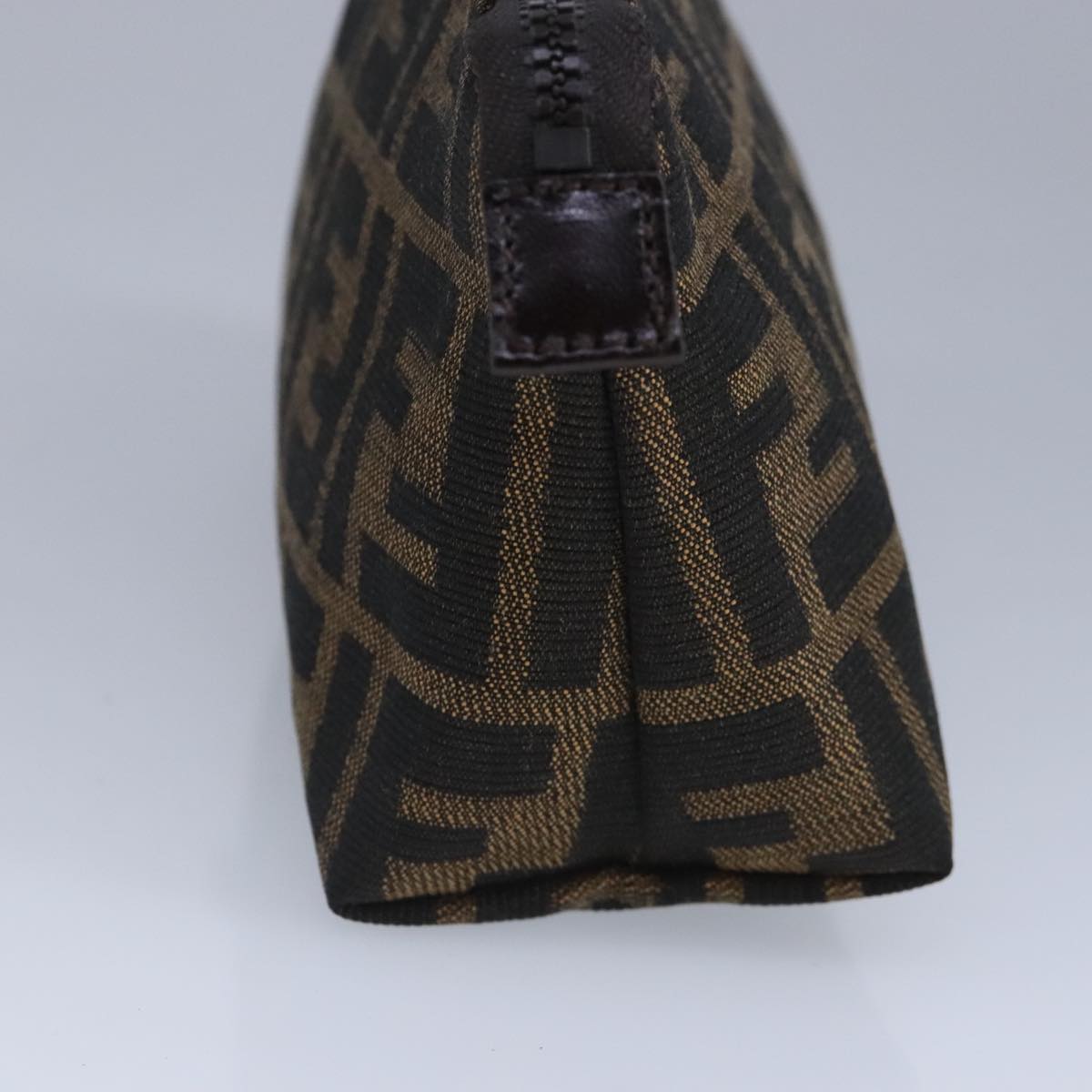 FENDI Zucca Canvas Pouch Brown Black99170