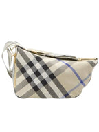 Burberry Shield Check Medium Cross Bag Beige