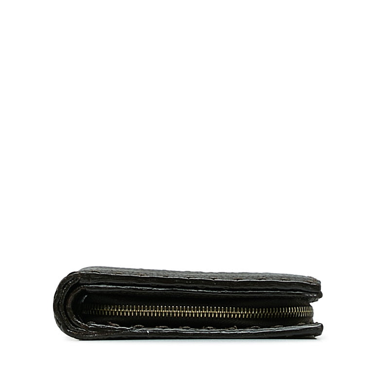 FENDI Selleria Long Wallet in Leather Brown