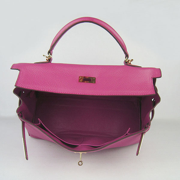 Hermes Kelly 35cm Togo Leather Handbag Peach/Golden