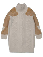 Burberry Burberry Girls Thomas Bear High-Neck Knit Dress, Size 3Y