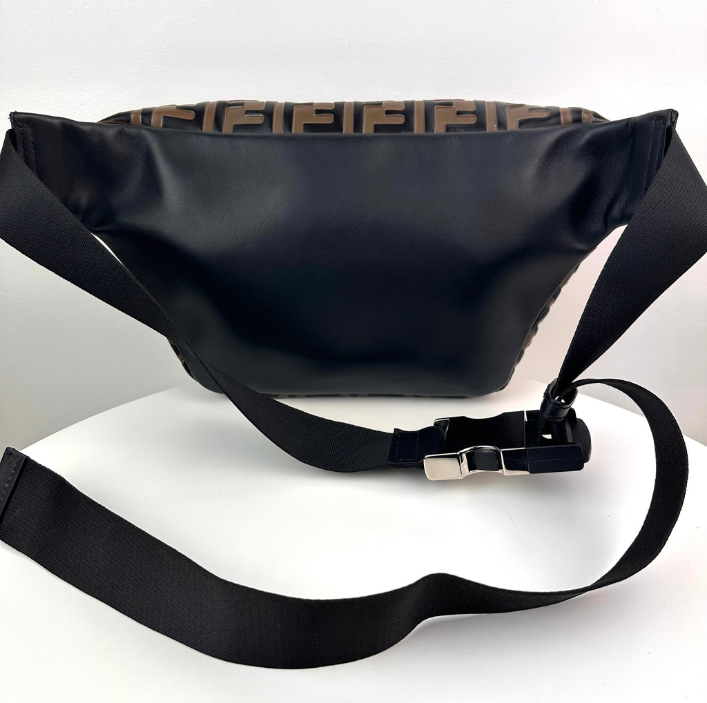 Fendi FF Monogram Leather Belt Bag