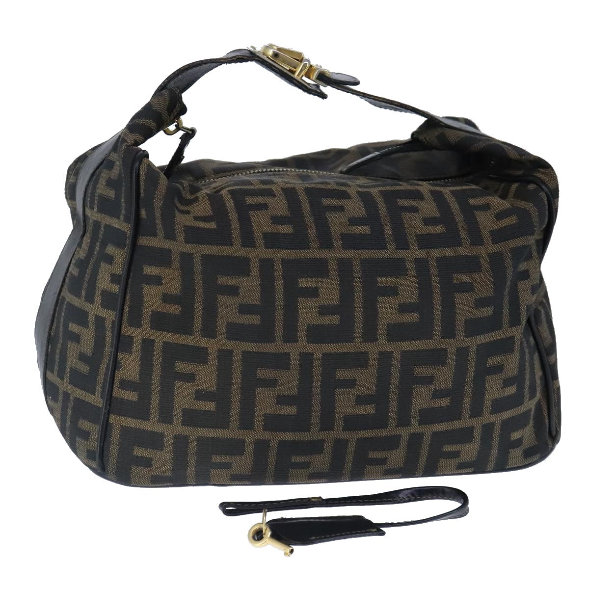 FENDI Zucca Canvas Vanity Hand Bag Brown99910