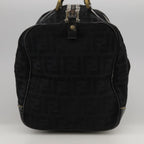 FENDI Zucca Canvas Boston Bag Black99966