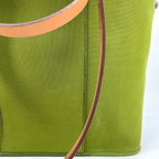 Hermes Green Canvas Cabag Elan PM Bag