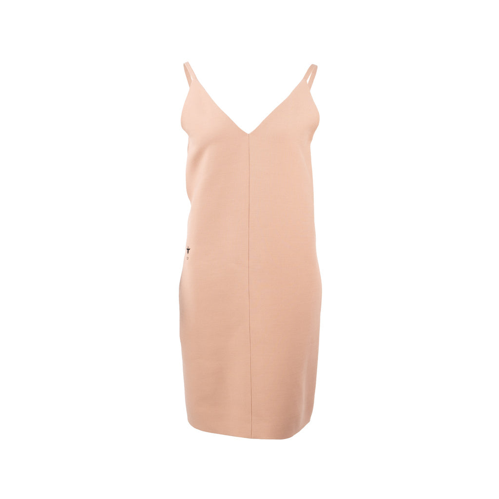 Dior Size 38 CD and Bee Classic Dress Wool/Silk Light Pink