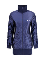 Balenciaga Women Shiny Jersey Fitted Tracksuit Dress