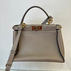 Fendi Leather Peekaboo 2Way Bag