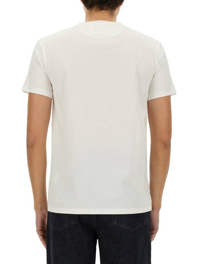 Fendi Embroidered Logo Short Sleeve T-Shirt White