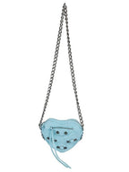 Balenciaga Le Cagole Heart Cross Mini Bag Blue
