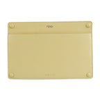 Fendi Peekaboo  yellow Leather Pouch ()