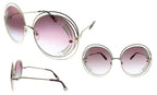 Chloe CE114SRI Gold Round Sunglasses