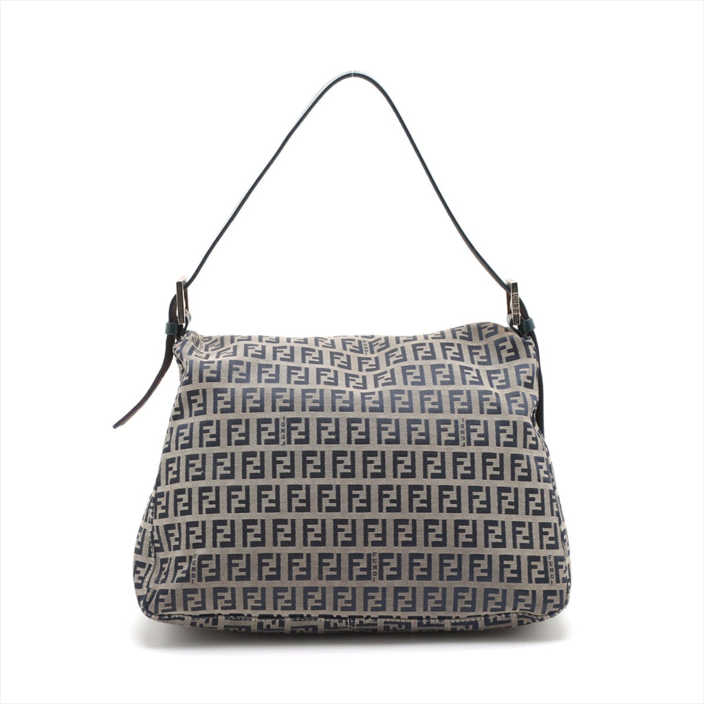 FENDI Mamma Baguette in Navy Zucca Monogram 26325