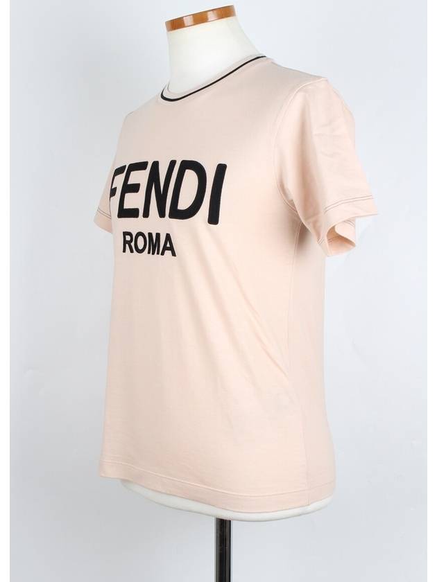 Fendi Women s Logo Embroidered T Shirt XS