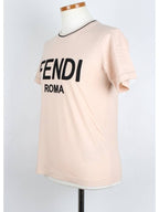 Fendi Women s Logo Embroidered T Shirt XS