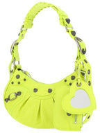 Balenciaga Women's Le Cagol XS Shoulder Bag Neon Yellow