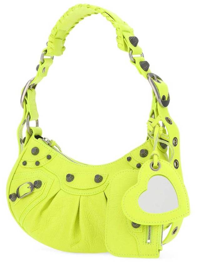 Balenciaga Women's Le Cagol XS Shoulder Bag Neon Yellow