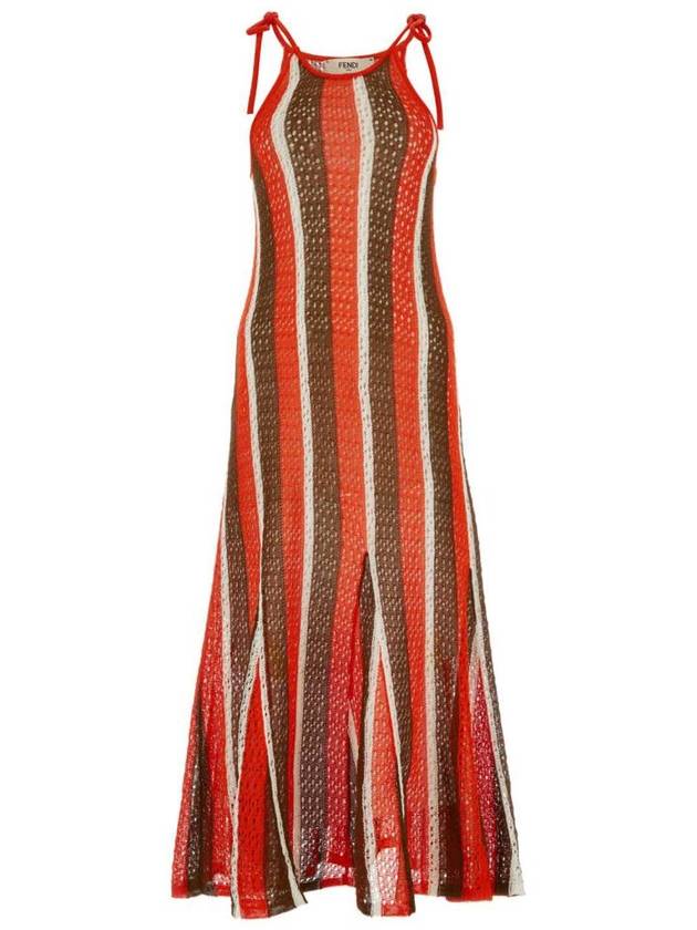 Fendi midi dress FDZB50ANZF F0QD6 PRINTED