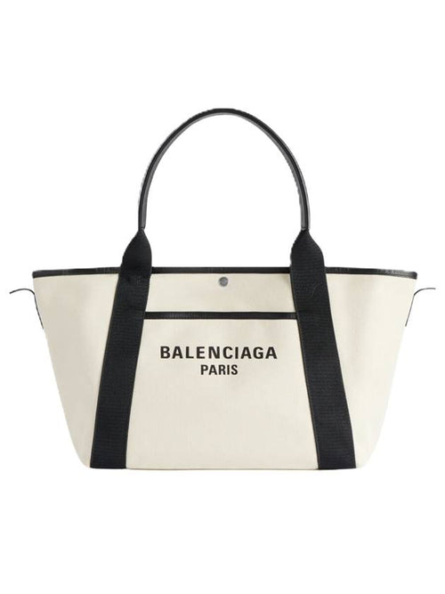 Balenciaga Women s Biarritz Medium Tote Bag Beige Black