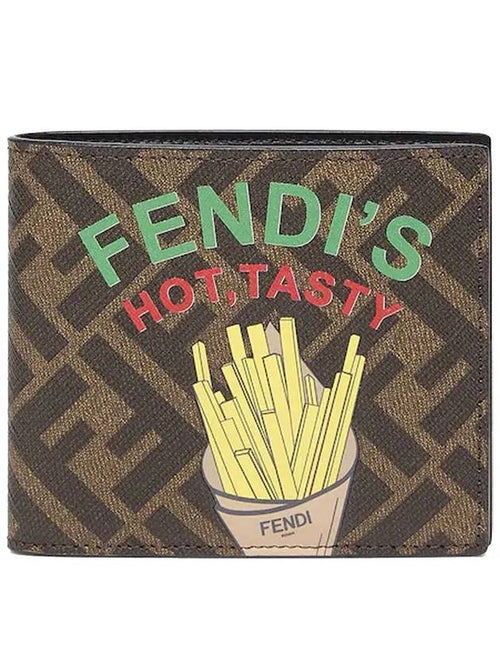 Fendi FF Half Wallet Brown