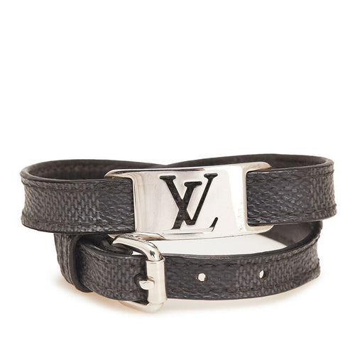 Louis Vuitton Bracelet Sign It Damier Graphite Bracelet