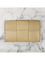 Bottega Veneta Intrecciato Flap Card Wallet Porridge