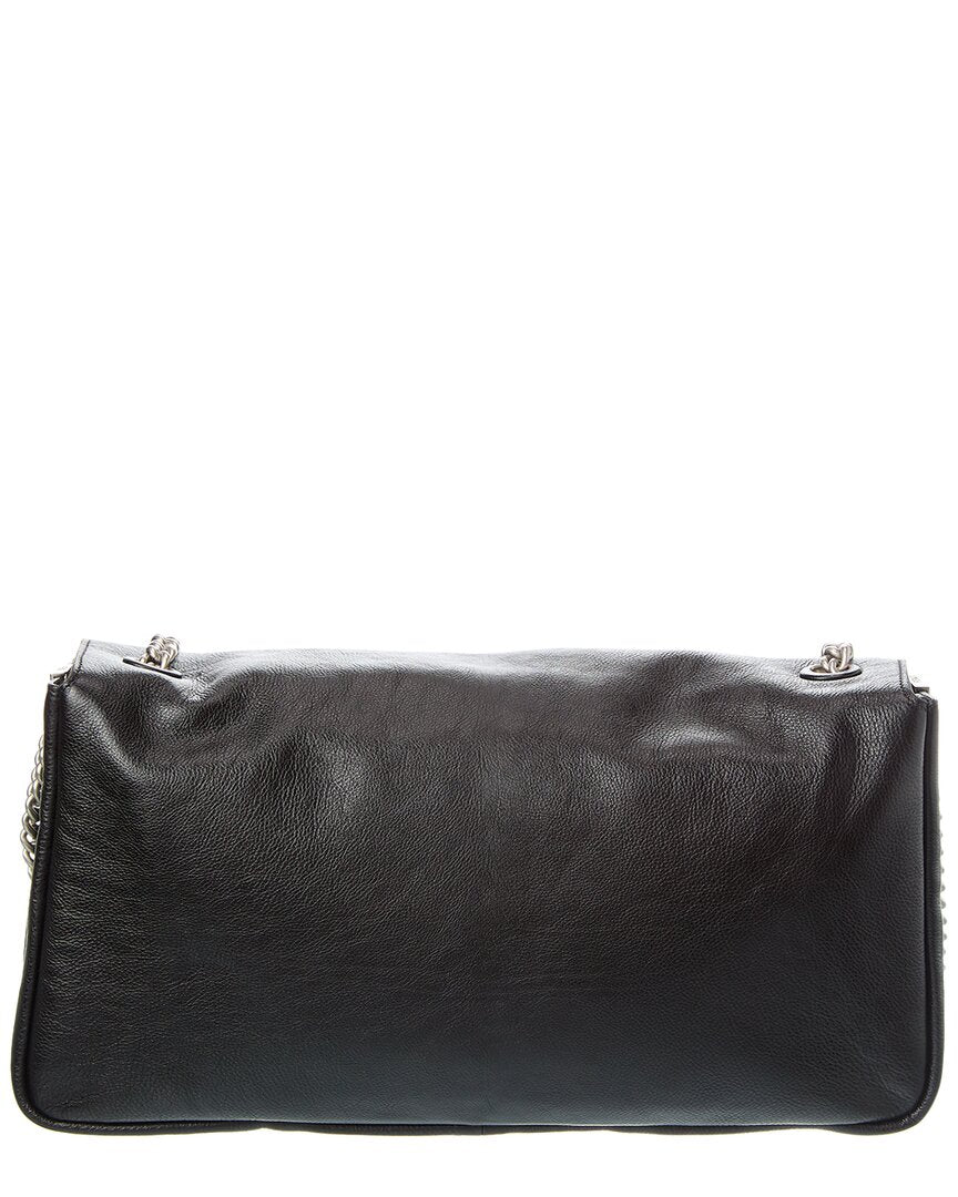 FENDI Baguette Chain Large Leather Shoulder Bag