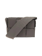 Bottega Veneta Cassette Padded Tech Small Cross Bag Dark Grey