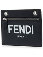 Fendi Peekaboo Pocket Clutch Bag Black