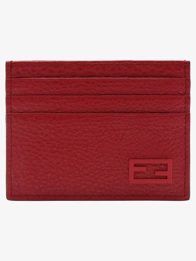 Fendi FF Baguette Card Wallet Red