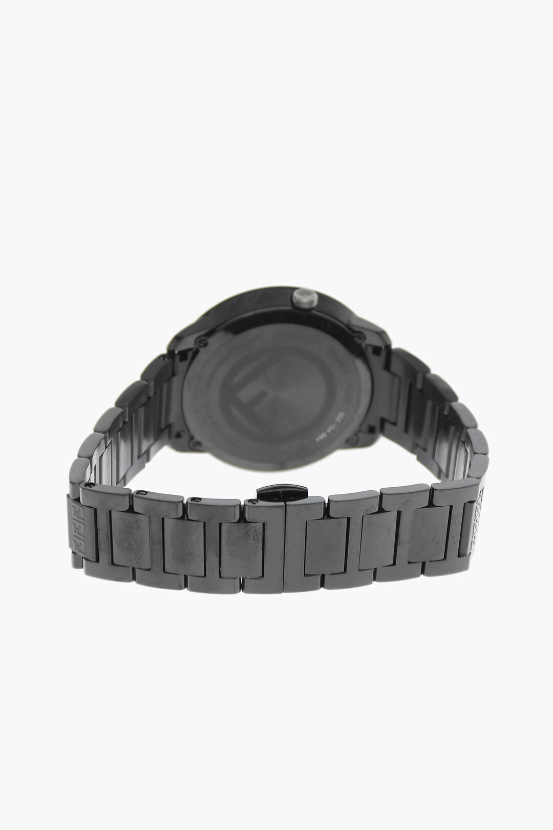 Fendi Analog Watch With Logoed Metal Strap