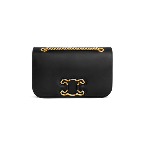Celine Women's Medium Triomphe Frame Bag - Black | 199813EPA