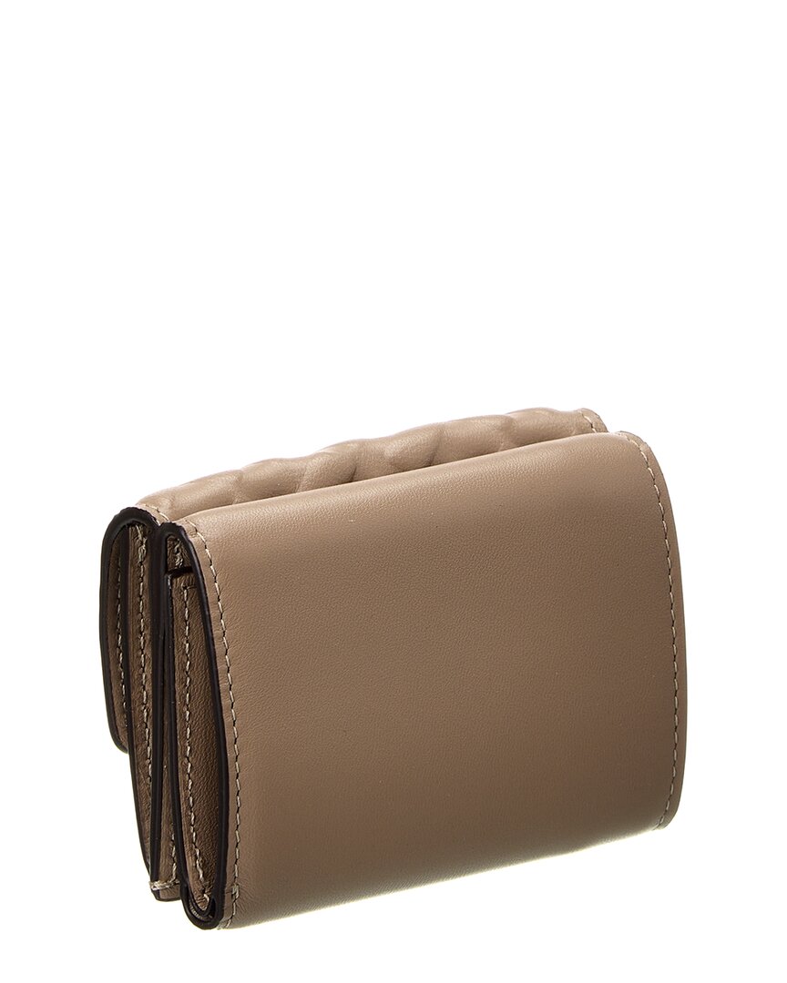 FENDI Micro Trifold Leather Wallet
