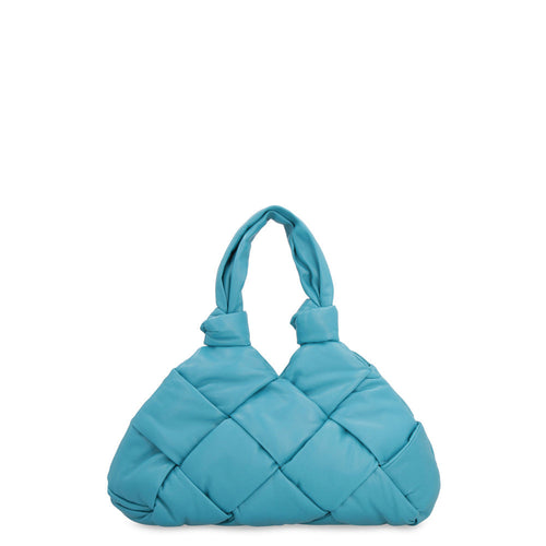 Bottega Veneta Women's Padded Lock Leather Shoulder Bag in Green | 680163V1F20 Color 4632