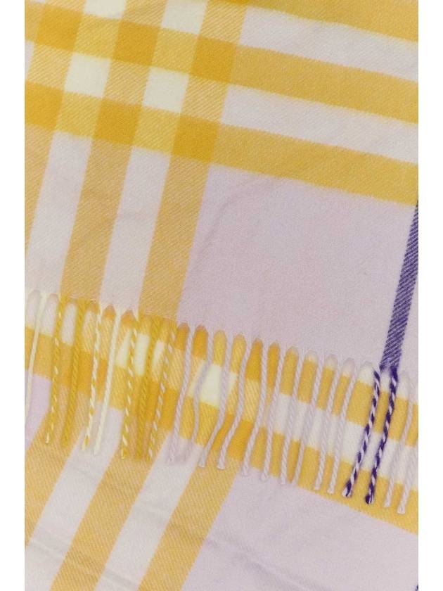 Burberry Check Cashmere Scarf Pink