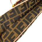 Fendi Brown Zucca Rhinestone Handbag