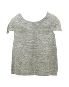 Chloe Short Cape Top In Grey Wool