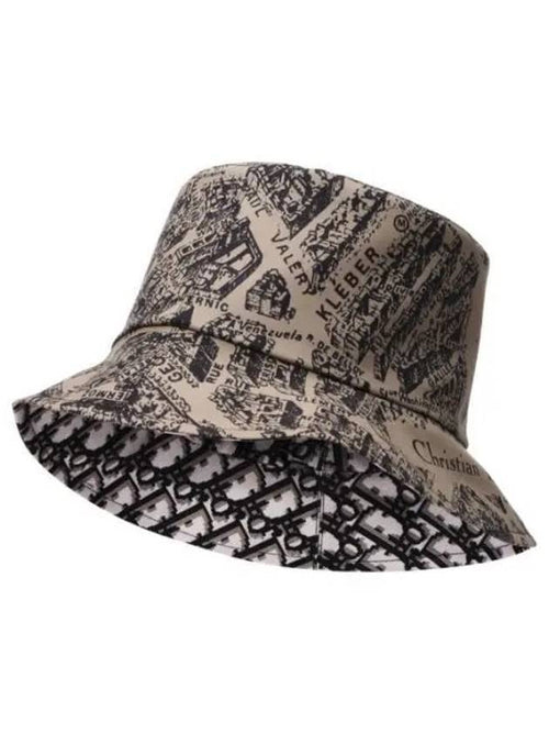 Teddy-D Plan De Paris Reversible Bucket Hat Beige Dior