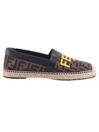 Fendi FF Monogram Print Espadrilles Brown