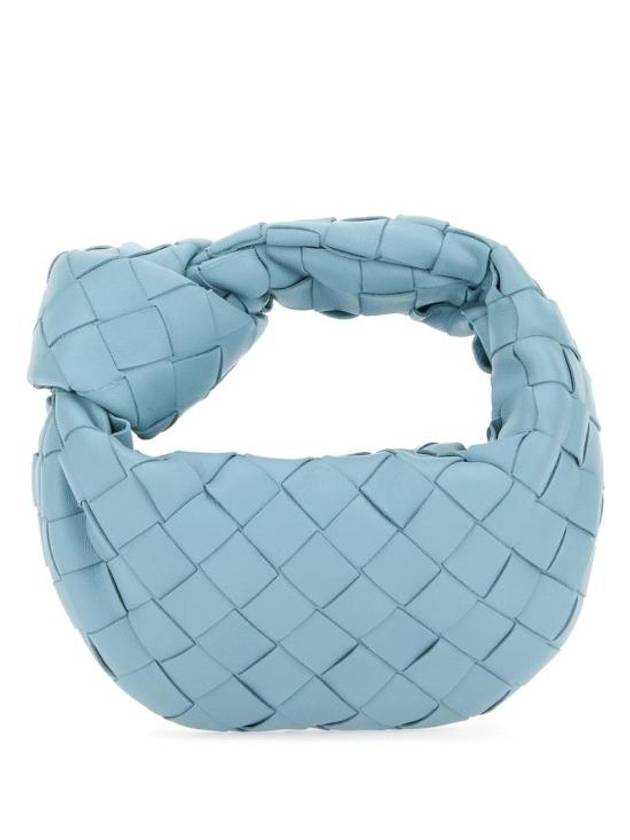 Bottega Veneta Candy Jodie Intrecciato Tote Bag Light Blue