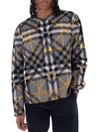 Burberry Burberry Check Cotton Jacquard Oversized Sweater, Size Medium
