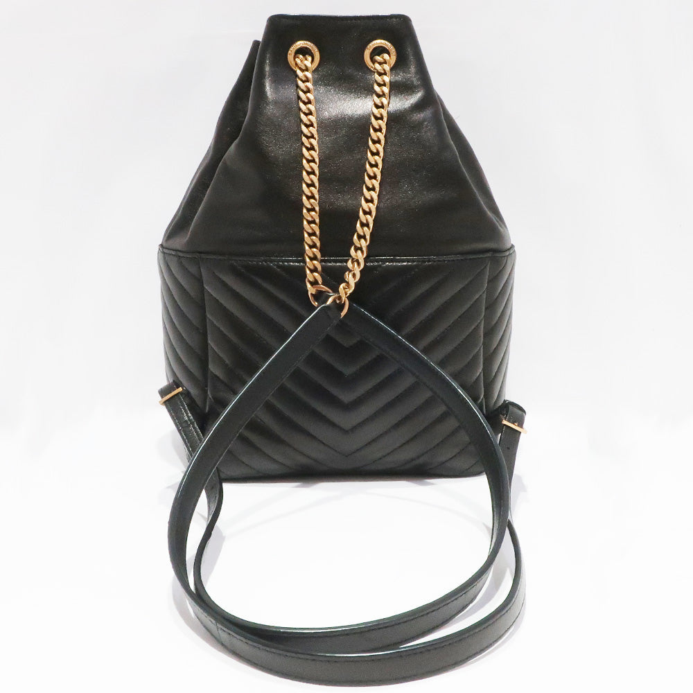 Saint Laurent Joe Joe Loop 672609 Black YSL Cassandra Classic Monogram Chain Leather Bag G